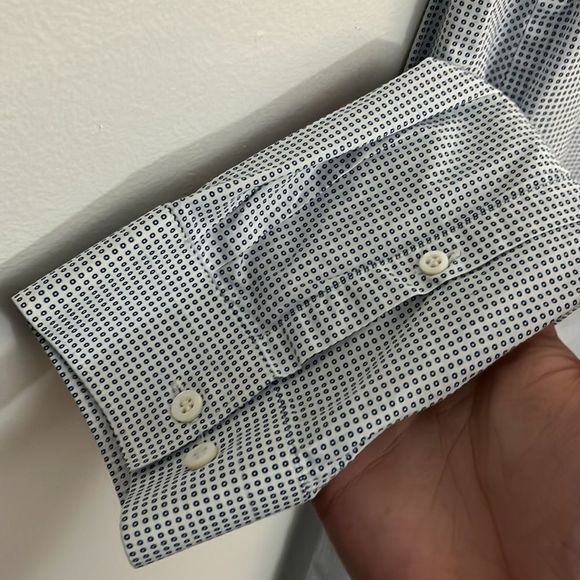 Neil Barrett Dot Print sz16 Slim Fit Button-Up - Picture 8 of 8